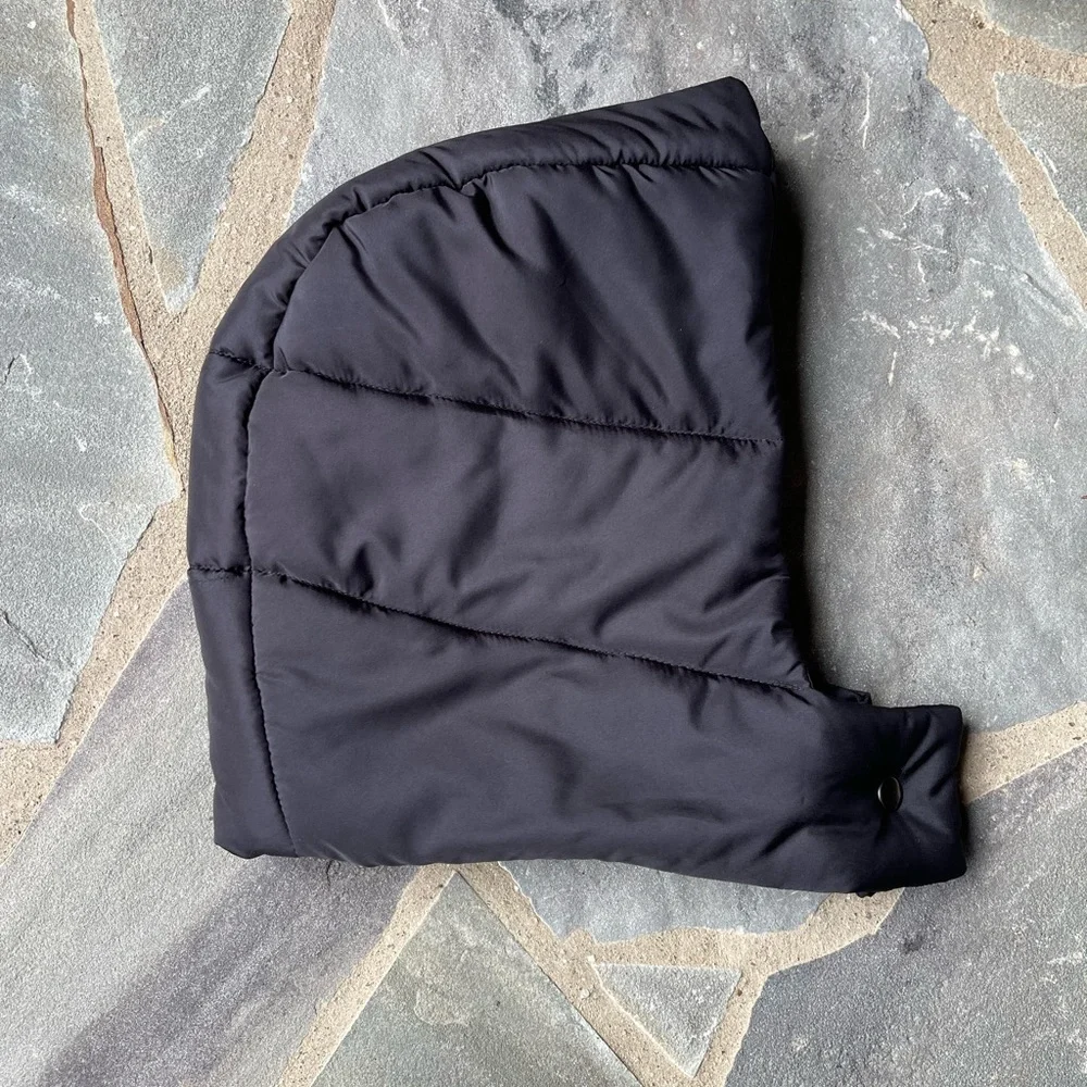 Anthropologie  Mauve  Black Puffer  Hoodie